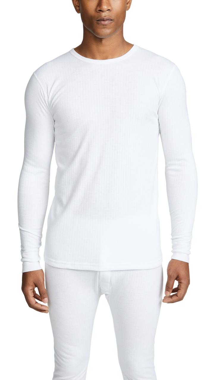 Sunspel Long Sleeve Crewneck Thermal Shirt