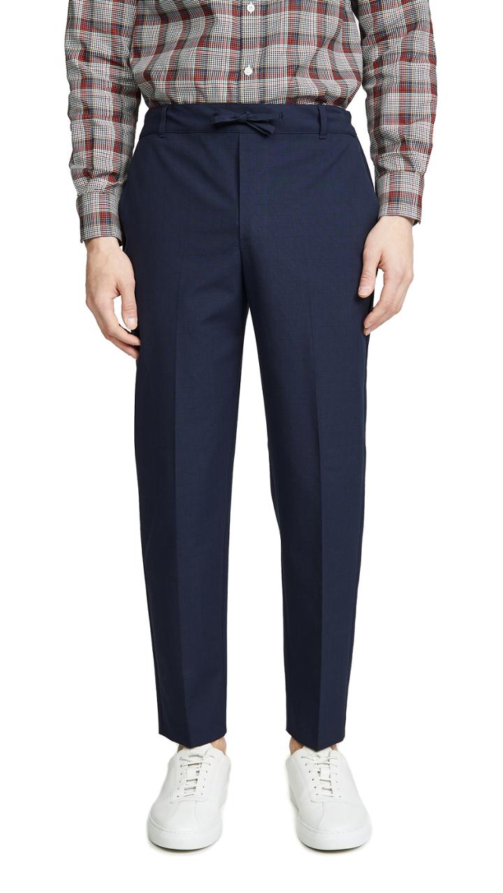 Maison Kitsune Small Check City Fit Pants