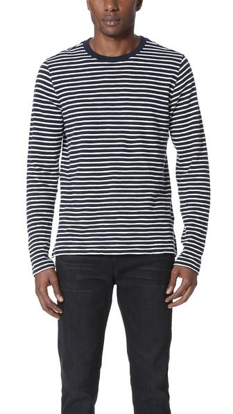 Vince Striped Long Sleeve Tee