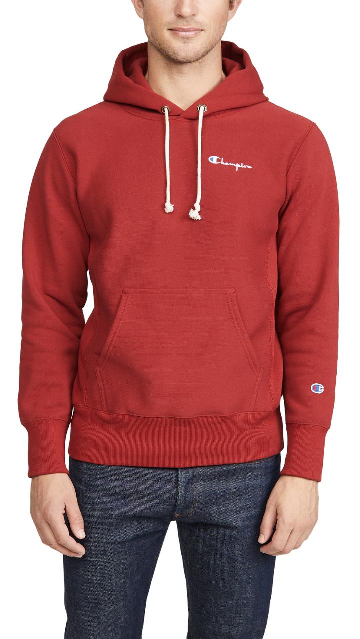 Champion Premium Reverse Weave Small Script Hooded Sweatshirt