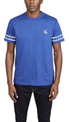 Calvin Klein Jeans Short Sleeve Monogram Sleeve Print Crew Neck Tee