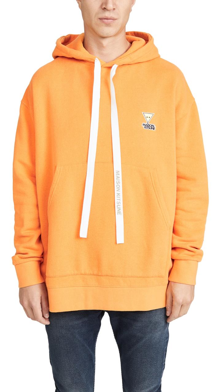 Maison Kitsune Long Sleeve Oversized Hoodie