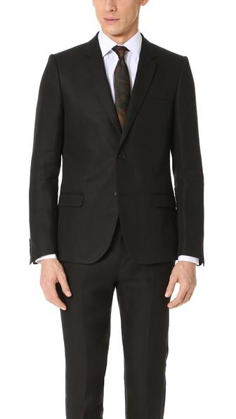 Calvin Klein Collection New Slater 2 Button Linen Blazer