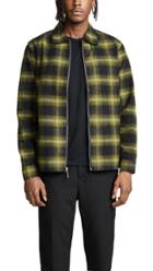 Stussy Zip Up Shadow Plaid Shirt