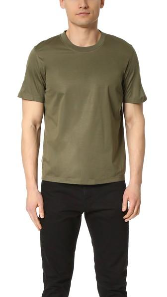 Calvin Klein Collection Lane Bonded Technical Jersey Tee