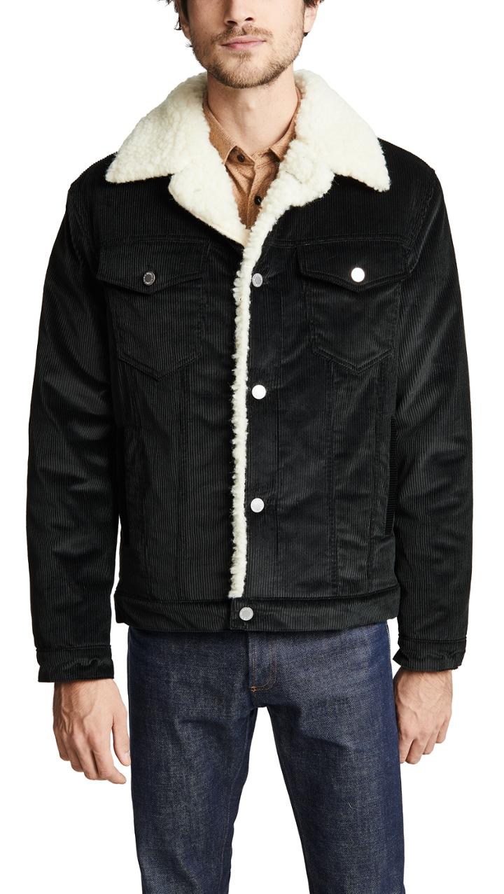 Maison Kitsune Corduroy Trucker Jacket
