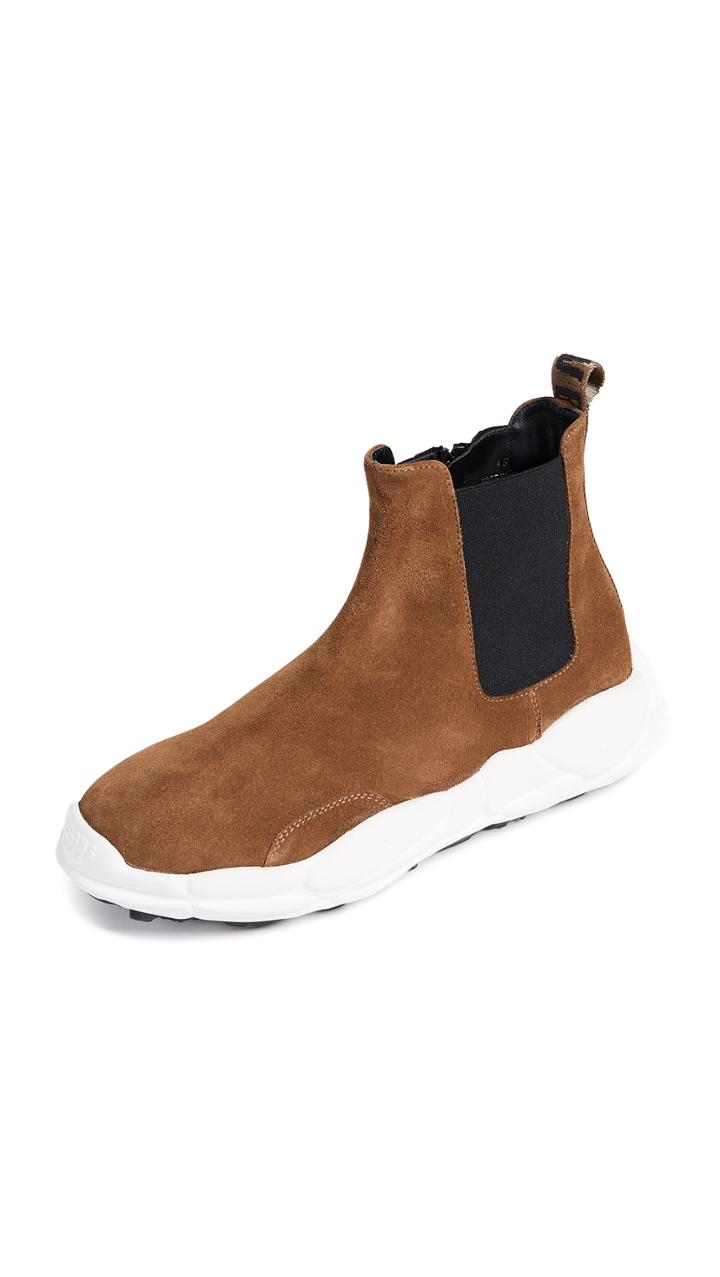 Versus Suede Sneaker Boots