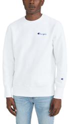 Champion Premium Reverse Weave Small Script Logo Crew Neck Sweatshirt