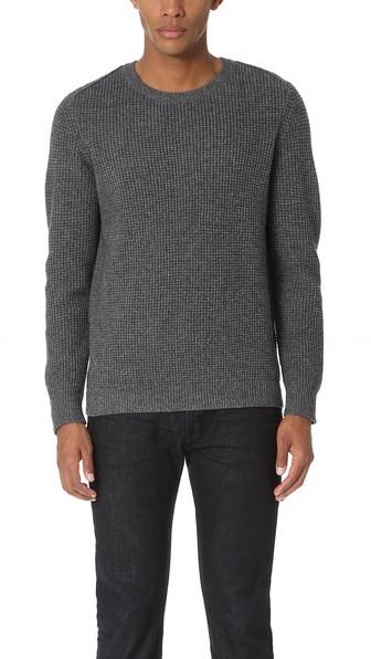 Current Elliott Waffle Crew Neck Sweater