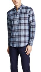 Naked Famous Indigo Melange Check Shirt