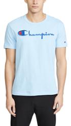 Champion Premium Reverse Weave Big Script Logo Tee Shirt