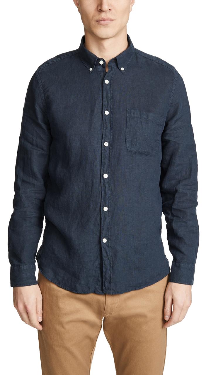 Portuguese Flannel Linen Button Down Shirt