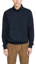 Save Khaki Long Sleeve Suprima Fleece Mockneck Sweatshirt