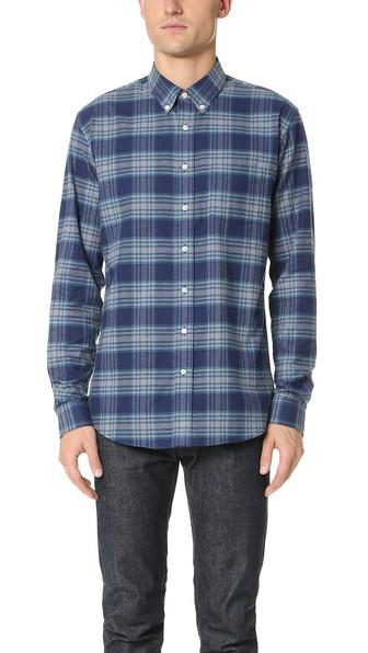 Schnayderman S Leisure Large Check Shirt