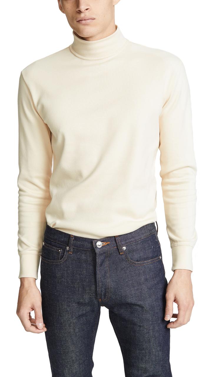 De Bonne Facture Long Sleeve Mock Neck Shirt