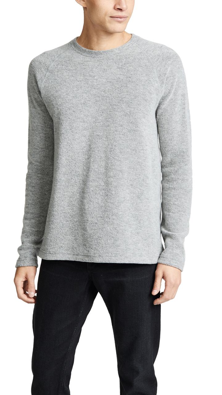 Wings Horns Felted Wool Crewneck Shirt