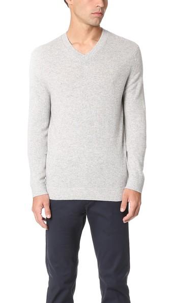 Theory Donners Cashmere V Neck Sweater