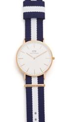 Daniel Wellington Glasgow 40mm Watch With Nato Strap