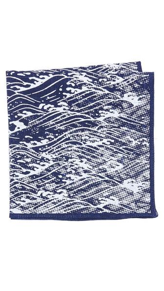Thomas Mason Wave Pocket Square