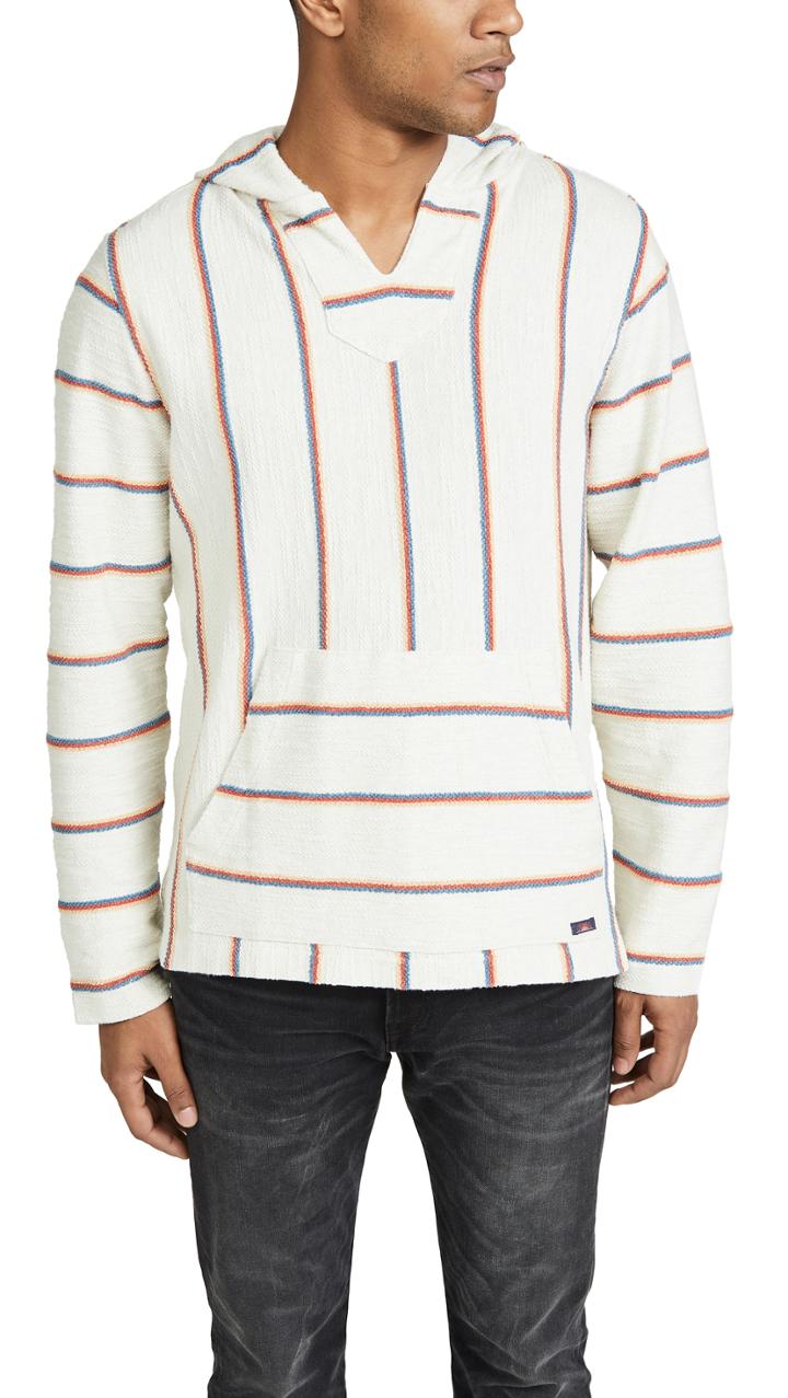 Faherty Terry Striped Baja Poncho