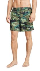 Sundek Camouflage Swim Shorts With Elastic Waist