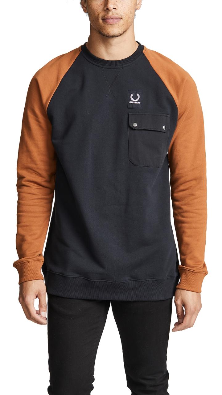Fred Perry By Raf Simons Colorblock Sweatshirt