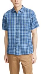 Save Khaki Cotton Madras Vacation Shirt