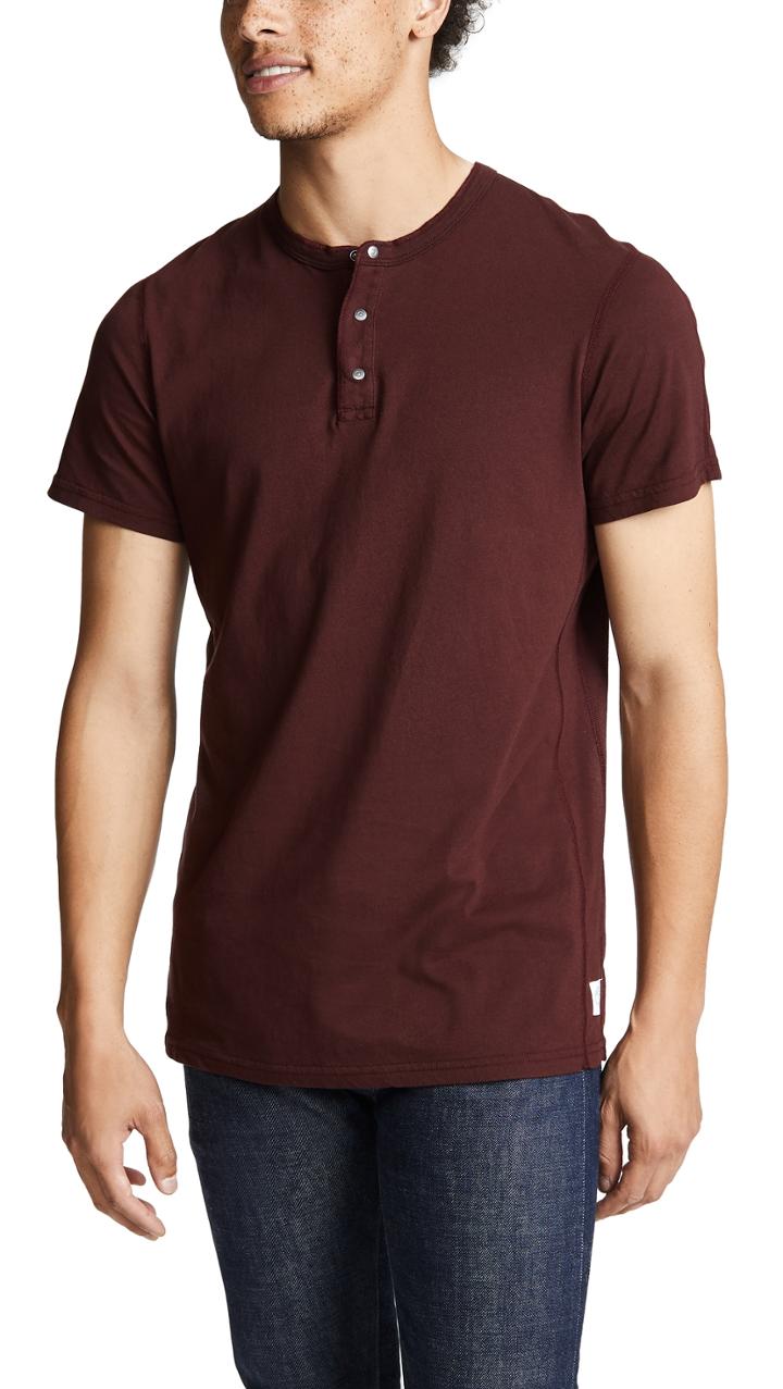 Reigning Champ Ringspun Short Sleeve Henley