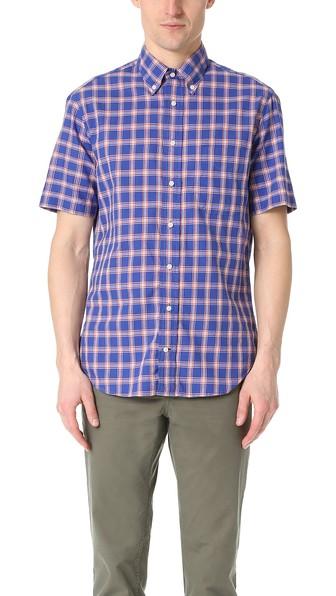 Gitman Vintage Short Sleeve Japan Blues Madras Shirt