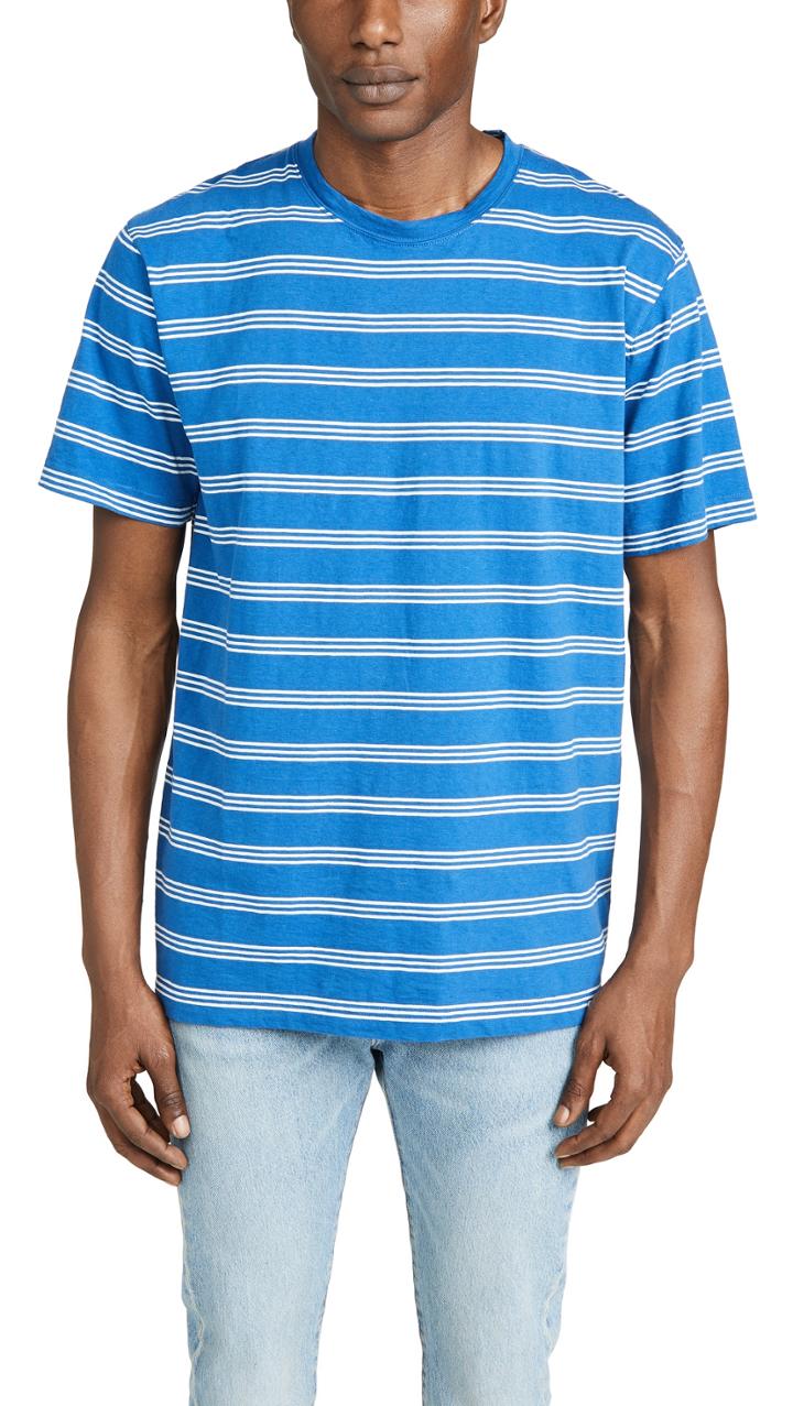 Norse Projects Johannes Cotton Linen Striped Tee