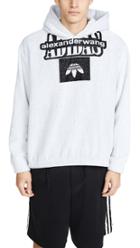 Adidas Originals By Alexander Wang Towel 3 Stripe Engineered Hoodie