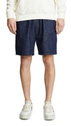 Maison Kitsune Denim Tim Elastic Shorts