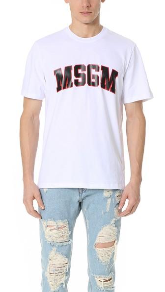 Msgm Logo Tee