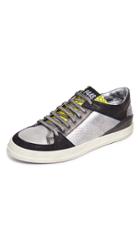 P448 Low Top Sneakers With Metallic Accents