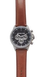 Michael Kors Gage Leather Chronograph Watch