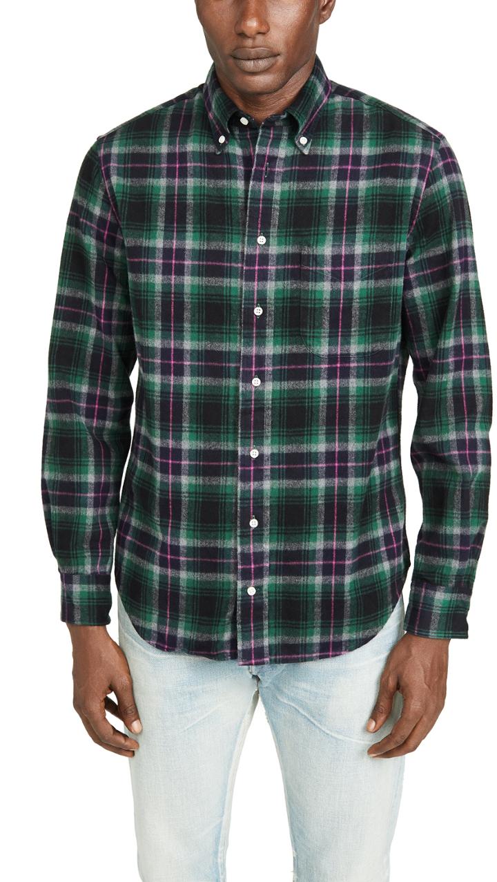 Gitman Vintage Shaggy Brushed Oxford Button Down Shirt