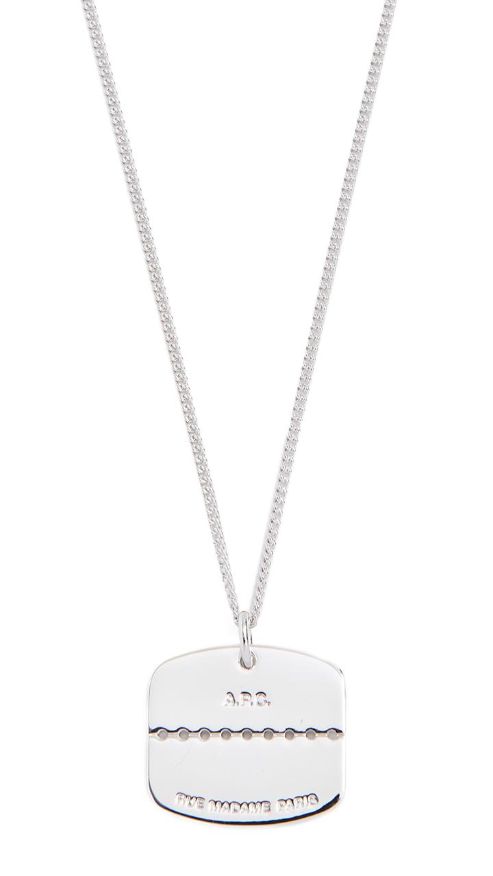A P C Dylan Necklace