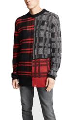 Mcq Alexander Mcqueen Patchwork Check Crewneck Pullover