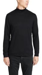 Theory Cotton Cashmere Funnel Turtleneck