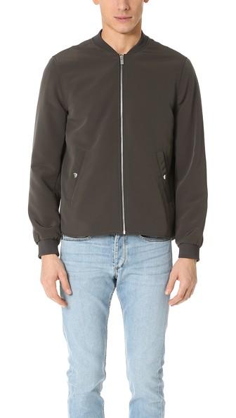 The Kooples Classic Nylon Bomber Jacket