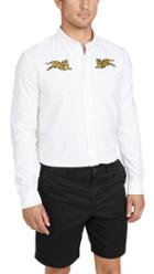 Kenzo Double Jumping Tiger Button Down Oxford Shirt