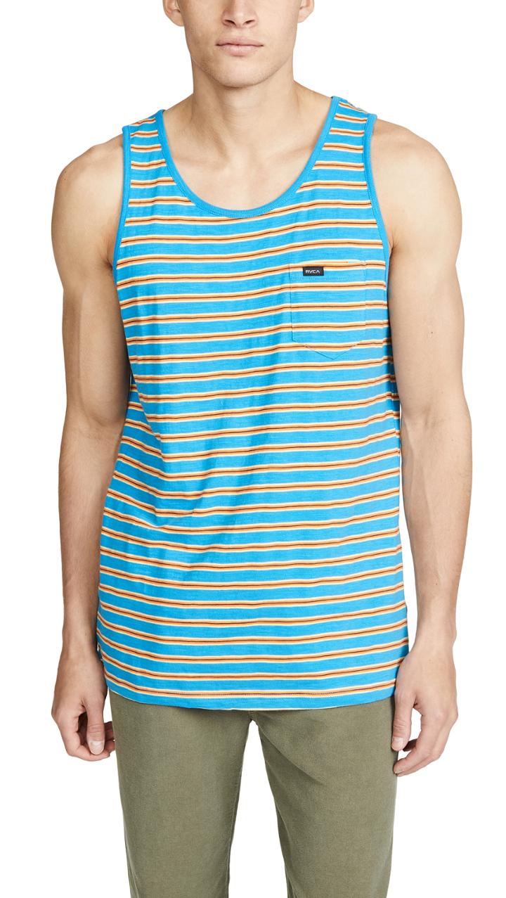 Rvca Vincent Stripe Tank Top
