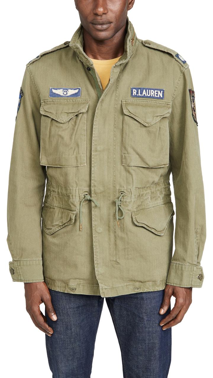 Polo Ralph Lauren Cotton Herringbone M65 Jacket