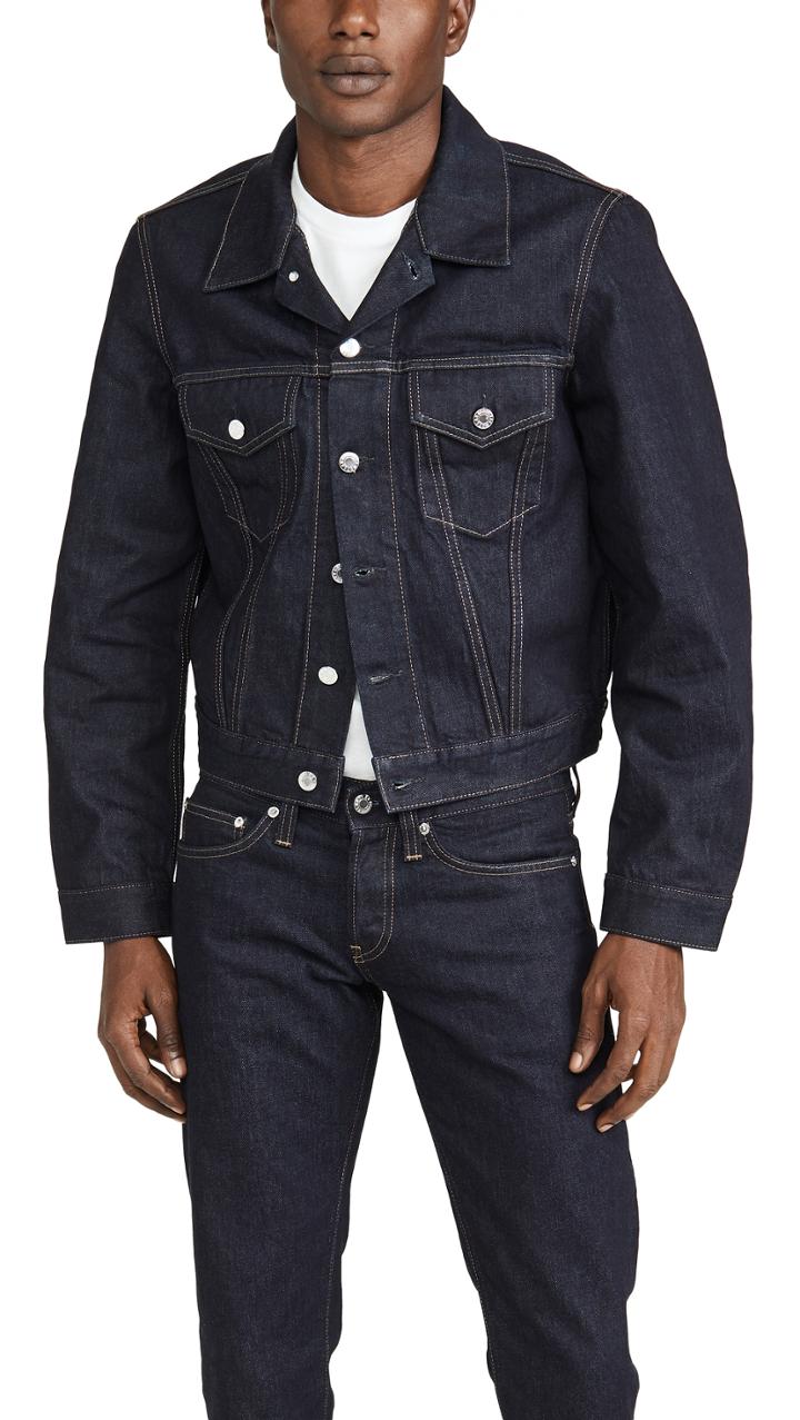 Helmut Lang Masc Josephine Striped Trucker Jacket
