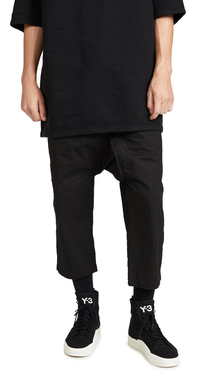 Rick Owens Drkshdw Drawstring Cropped Pants