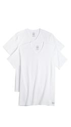 Calvin Klein Underwear 2 Pack Cotton Stretch V Neck Tee