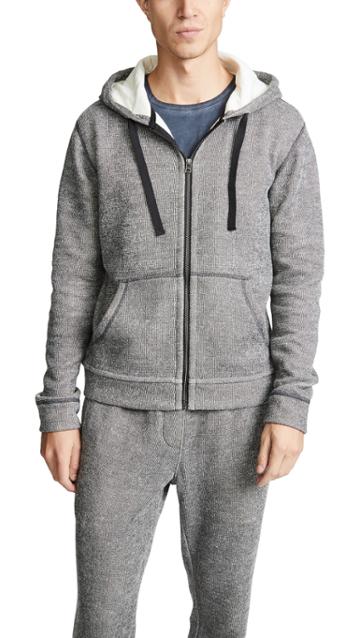 Atm Collection Double Faced Zip Hoodie