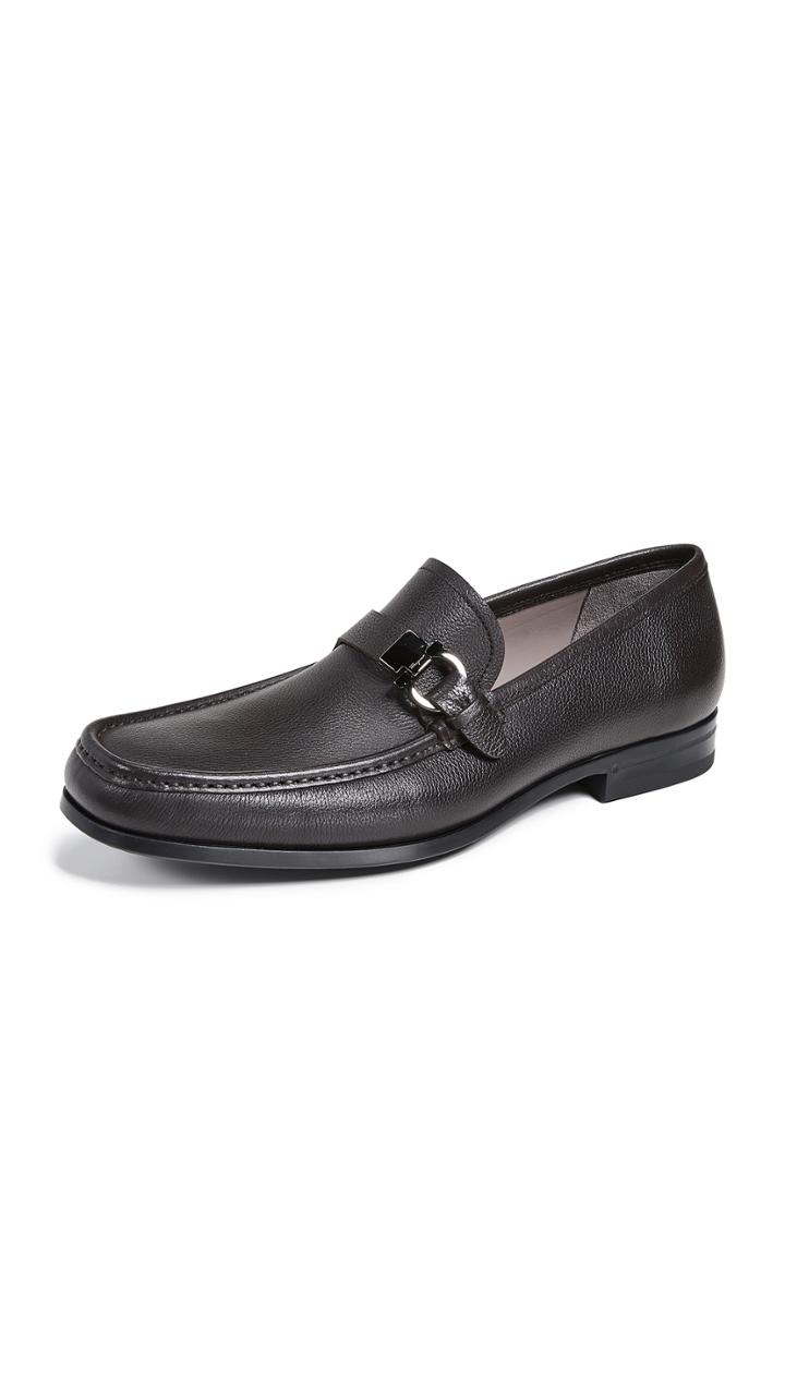 Salvatore Ferragamo Adam Single Side Gancio Loafers