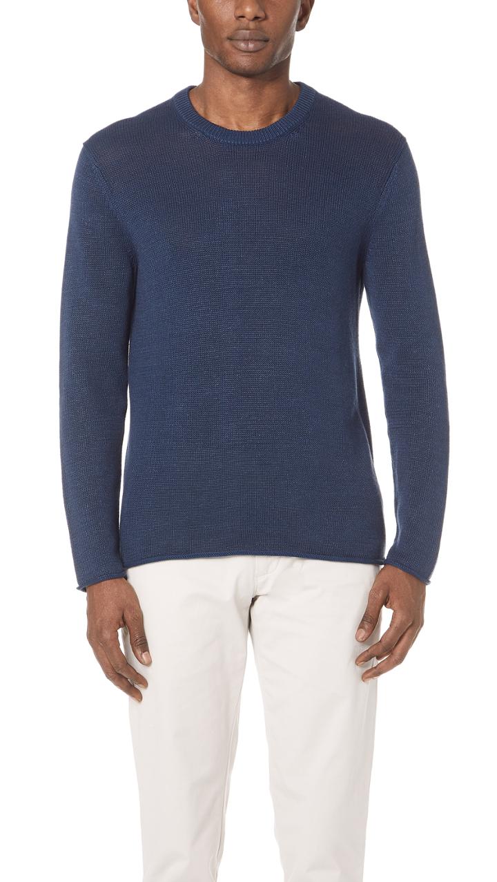 Club Monaco Linen Crew Neck Sweater