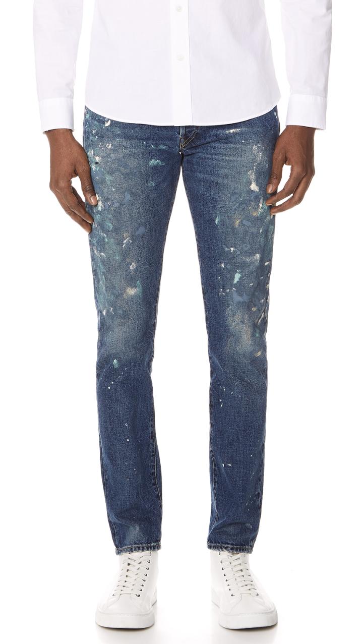Polo Ralph Lauren Sawyer Paint Splatter Jeans